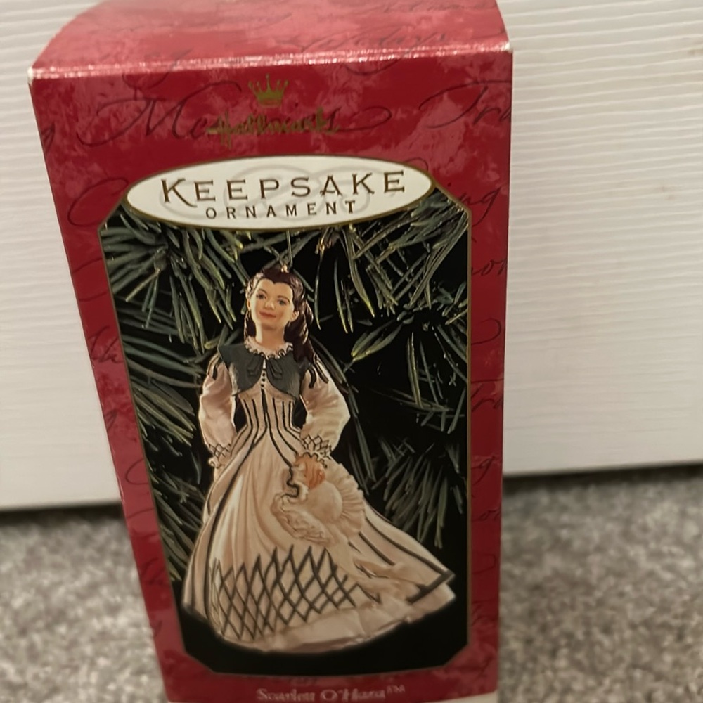 Scarlett O’Hara Hallmark ornament.